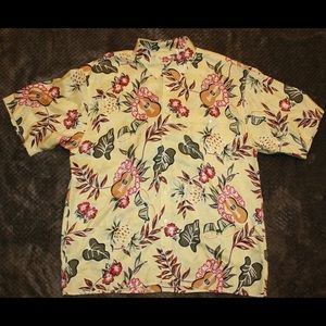 Hilo Hattie Men’s Silk Hawaiian Shirt XL